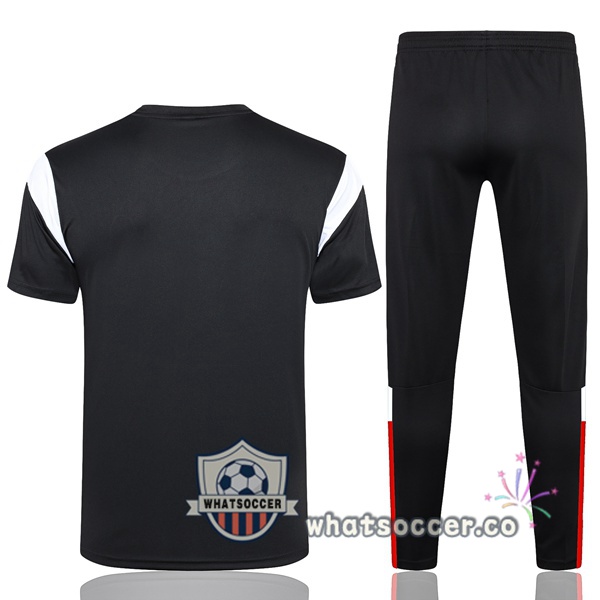 AC Milan Training T-Shirts + Pants Black 2023-2024