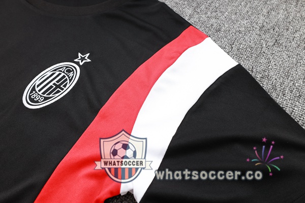 AC Milan Training T-Shirts + Pants Black 2023-2024