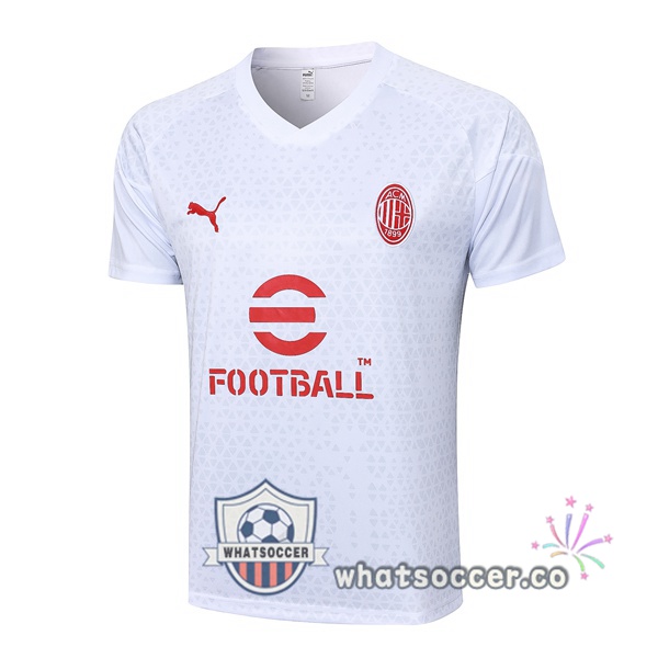 AC Milan Training T-Shirts White 2023-2024
