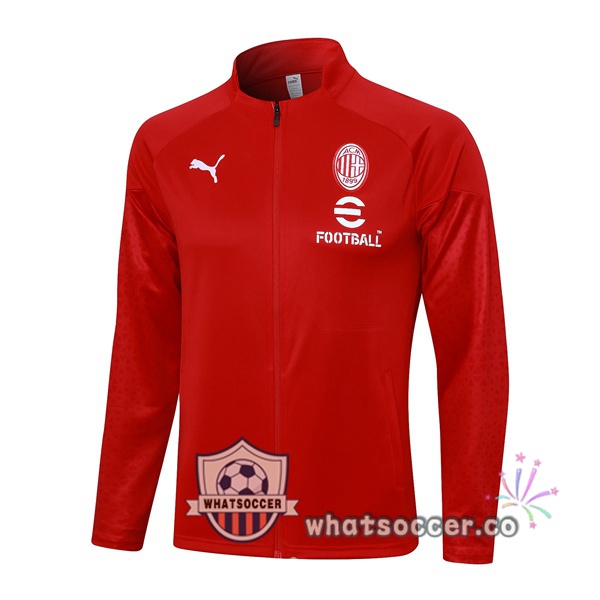Soccer Jacket AC Milan Red 2023-2024