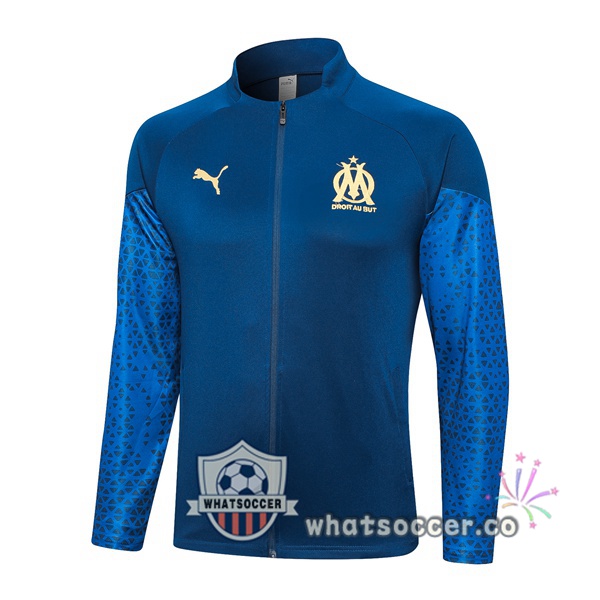 Soccer Jacket Olympique de Marseille Blue 2023-2024