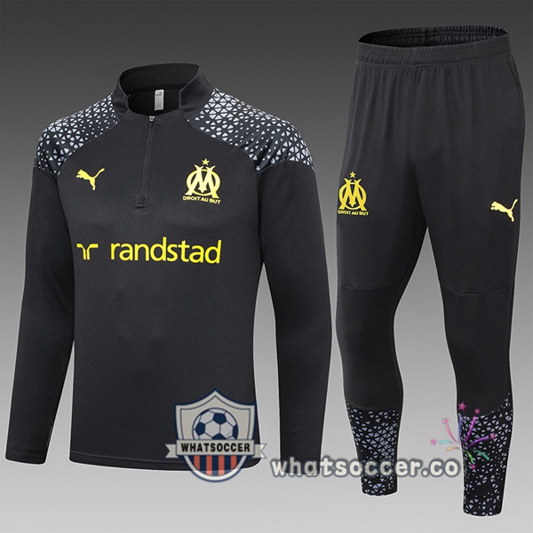 Tracksuit Olympique de Marseille Kids Black 2023-2024