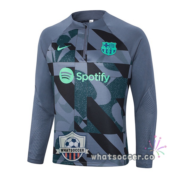 Soccer Sweater FC Barcelona Gray 2023-2024