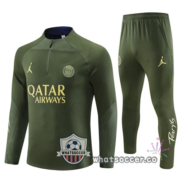 Tracksuit JORDAN Paris PSG Green 2023-2024