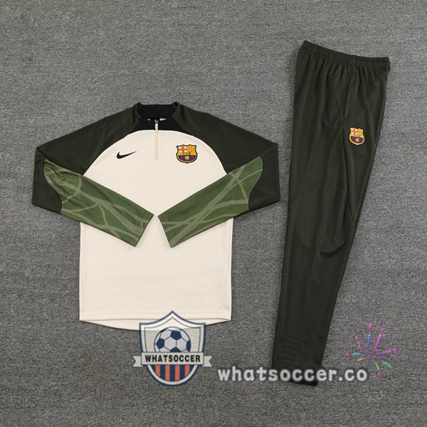 Tracksuit FC Barcelona White Green 2023-2024