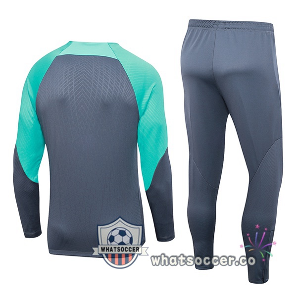 Tracksuit FC Barcelona Gray Green 2023-2024
