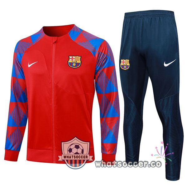 Training Jacket FC Barcelona Red Blue 2023-2024