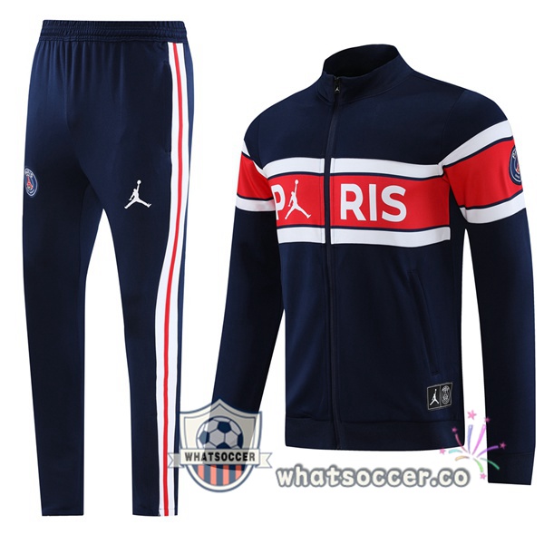 Training Jacket JORDAN Paris PSG Blue Royal Red 2023-2024