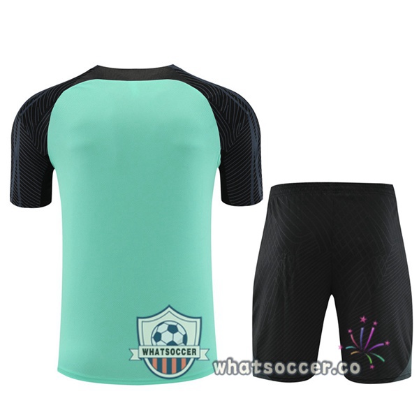 FC Chelsea Training T-Shirts + Shorts Green 2023-2024