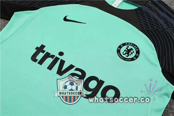 FC Chelsea Training T-Shirts + Shorts Green 2023-2024