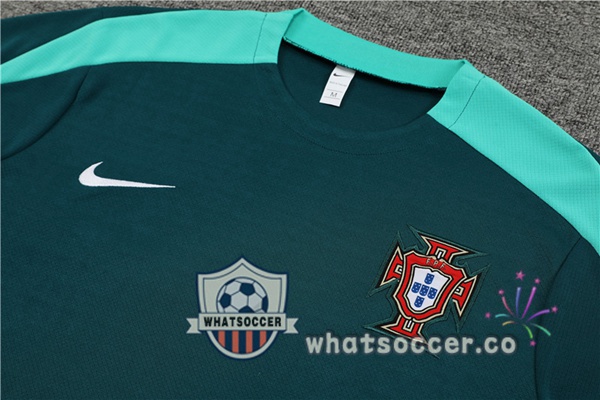 Portugal Training T-Shirts + Shorts Green 2023-2024