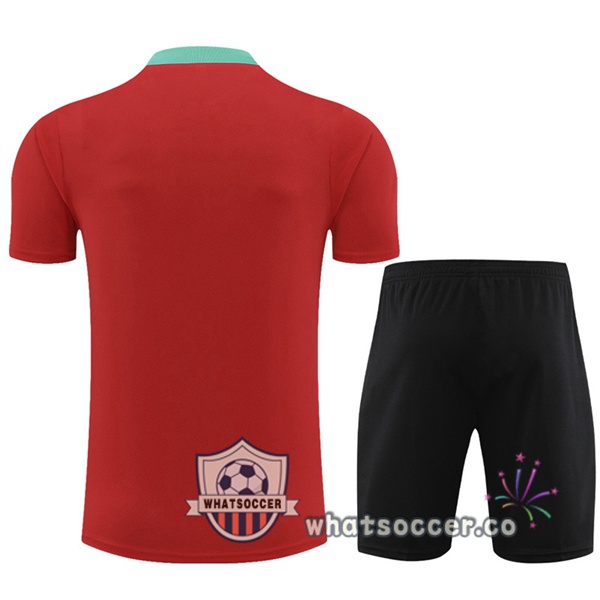 Portugal Training T-Shirts + Shorts Red 2023-2024