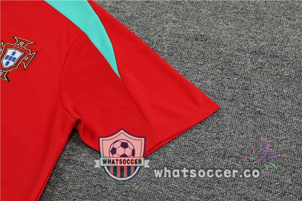 Portugal Training T-Shirts + Shorts Red 2023-2024