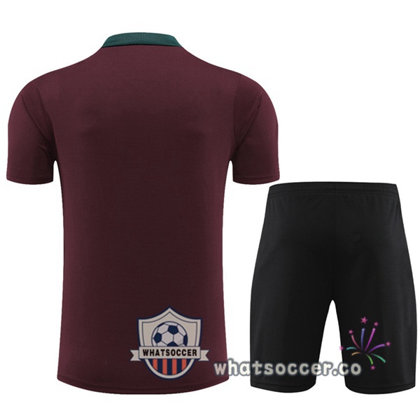 Paris PSG Training T-Shirts + Shorts Red 2023-2024