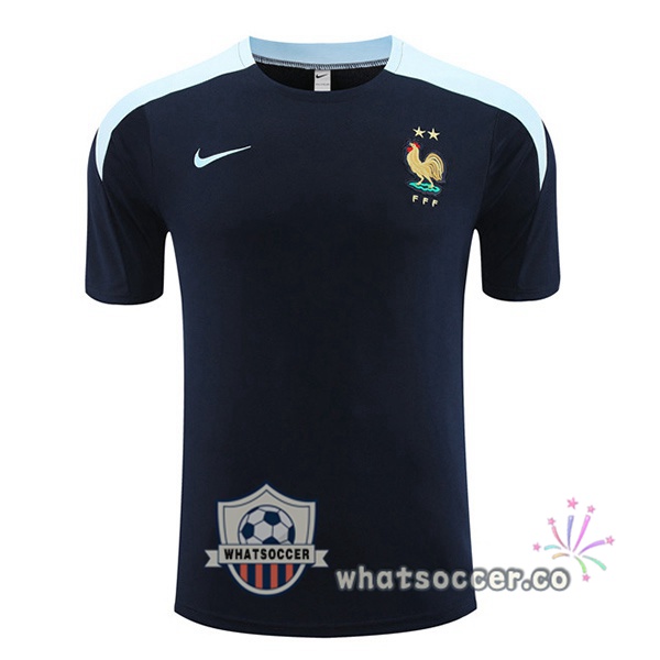 France Training T-Shirts Blue Royal 2023-2024