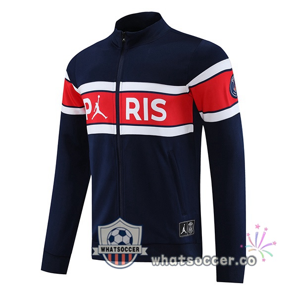 Soccer Jacket JORDAN Paris PSG Blue Royal Red 2023-2024