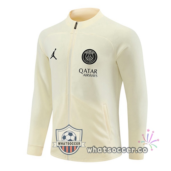 Soccer Jacket JORDAN Paris PSG Yellow 2023-2024