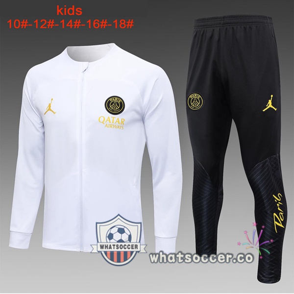 Tracksuit Paris PSG Kids White 2023-2024