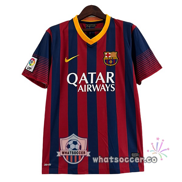 FC Barcelona Retro Home Red Blue 2013-2014