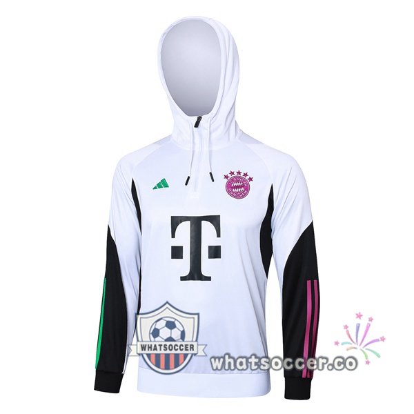 Hooded Sweatshirt Bayern Munich White 2023/2024