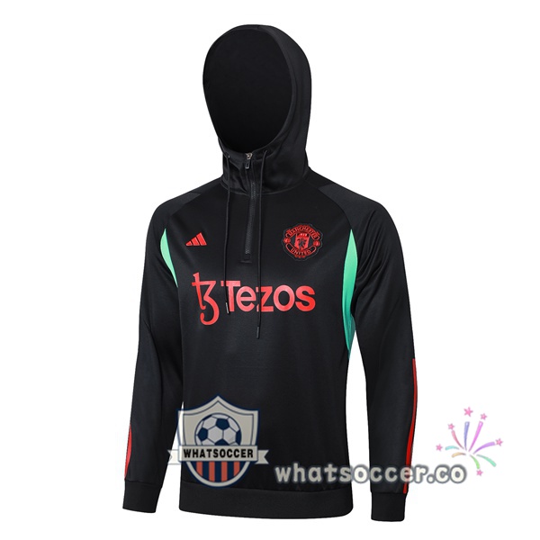Hooded Sweatshirt Manchester United Black 2023/2024