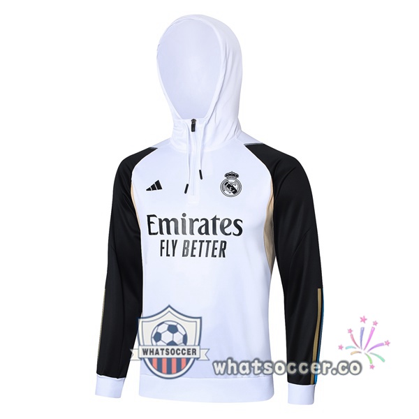 Hooded Sweatshirt Real Madrid White 2023/2024