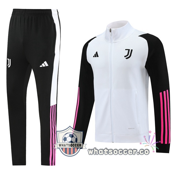 Training Jacket Juventus White Black 2023/2024
