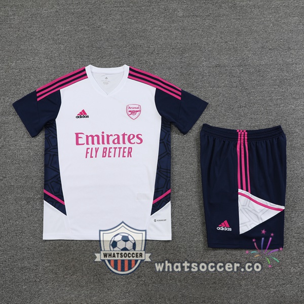 Arsenal Training T-Shirts + Shorts White 2023/2024
