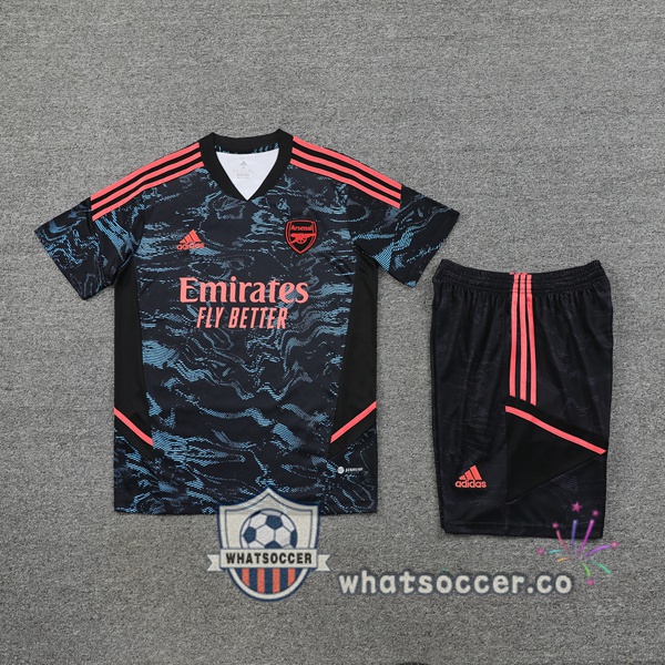 Arsenal Training T-Shirts + Shorts Black 2023/2024