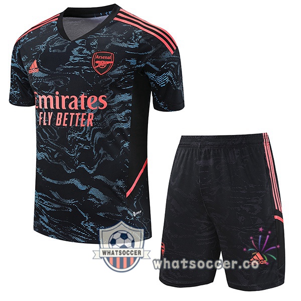 Arsenal Training T-Shirts + Shorts Black 2023/2024