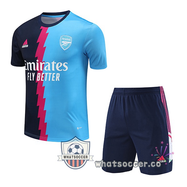 Arsenal Training T-Shirts + Shorts Blue 2023/2024