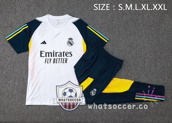 Real Madrid Training T-Shirts + Pants White 2023/2024