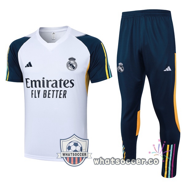 Real Madrid Training T-Shirts + Pants White 2023/2024