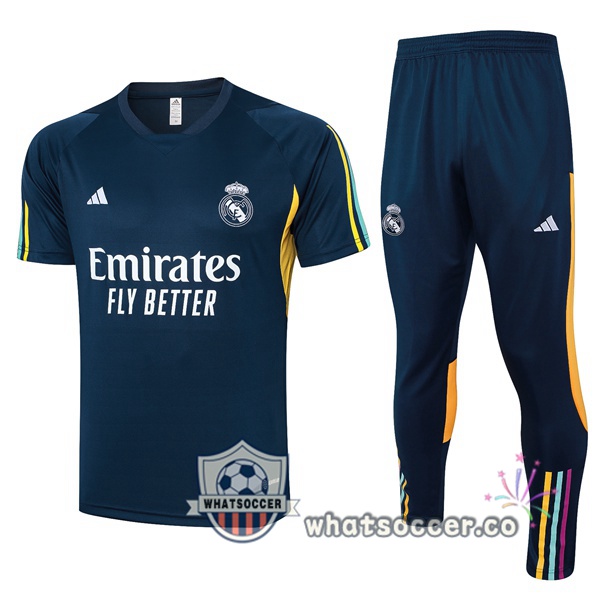 Real Madrid Training T-Shirts + Pants Blue Royal 2023/2024