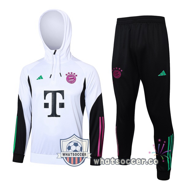 Tracksuit - Hooded Sweatshirt Bayern Munich White 2023/2024