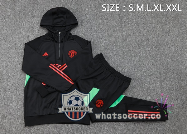 Tracksuit - Hooded Sweatshirt Manchester United Black 2023/2024