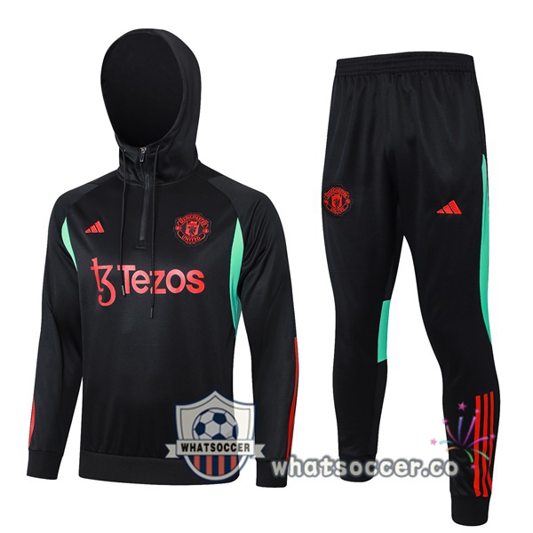 Tracksuit - Hooded Sweatshirt Manchester United Black 2023/2024