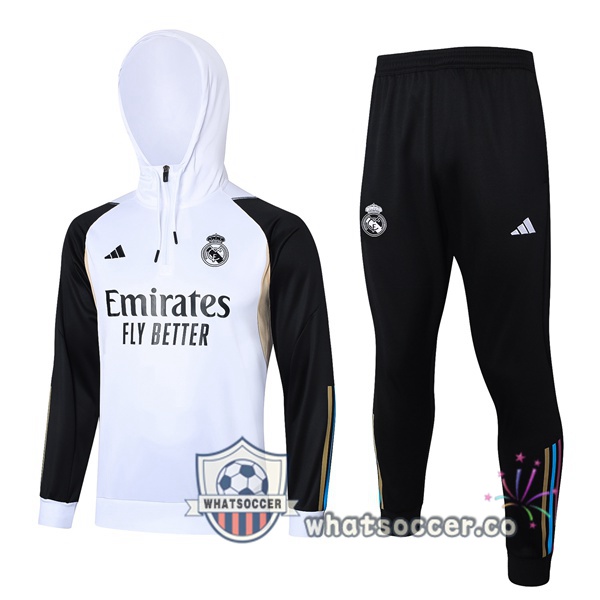 Tracksuit - Hooded Sweatshirt Real Madrid White 2023/2024
