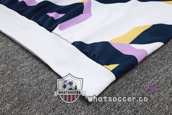 Tracksuit - Hooded Sweatshirt Real Madrid White Blue Royal 2023/2024