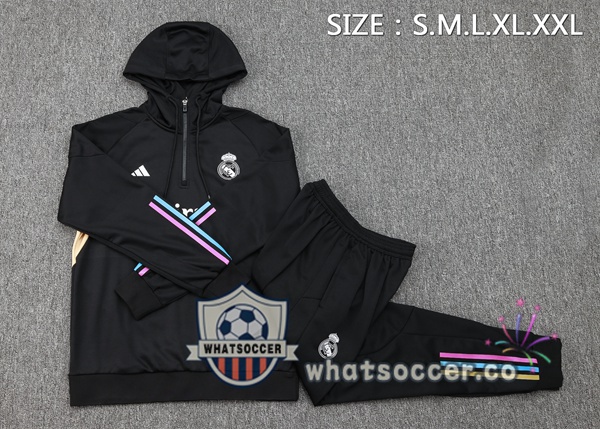 Tracksuit - Hooded Sweatshirt Real Madrid Black 2023/2024