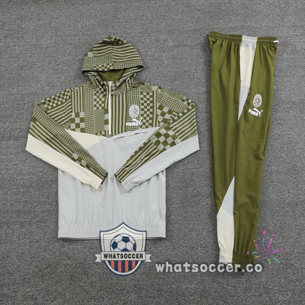 Tracksuit - Windbreaker AC Milan White Yellow 2023/2024