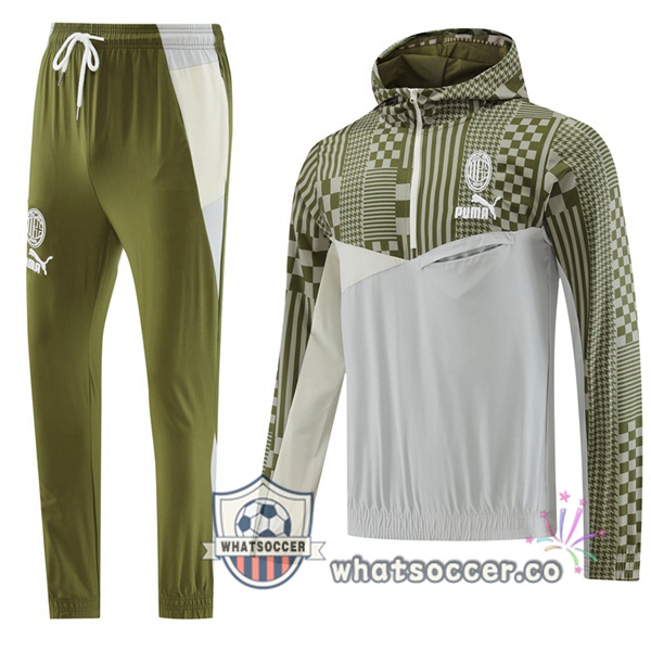 Tracksuit - Windbreaker AC Milan White Yellow 2023/2024