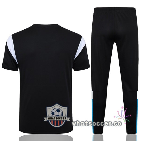 Olympique de Marseille Training T-Shirts + Pants Black 2023/2024