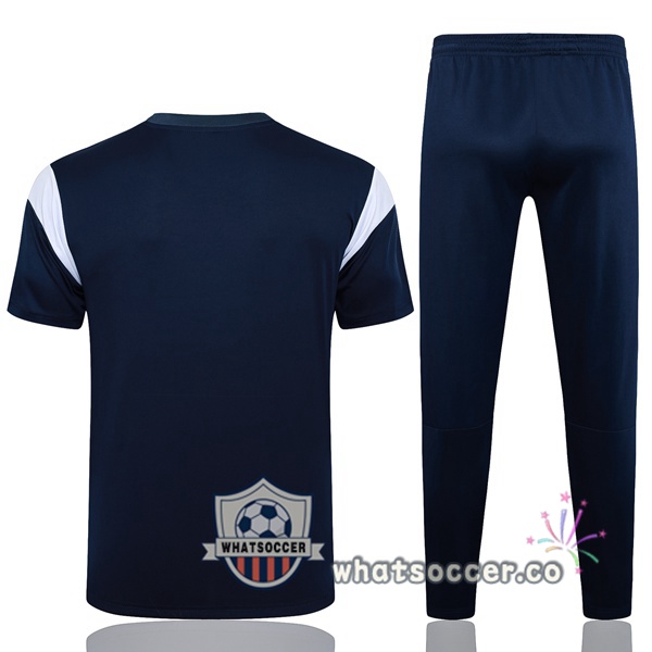 Olympique de Marseille Training T-Shirts + Pants Blue Royal 2023/2024