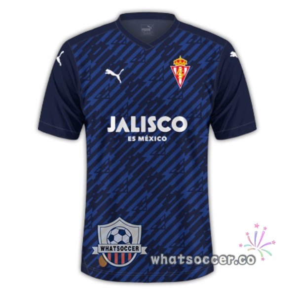 Sporting Gijon Third Soccer Jerseys Blue Royal 2023-2024