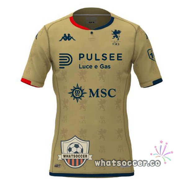 Genoa CFC Third Soccer Jerseys Yellow 2023-2024