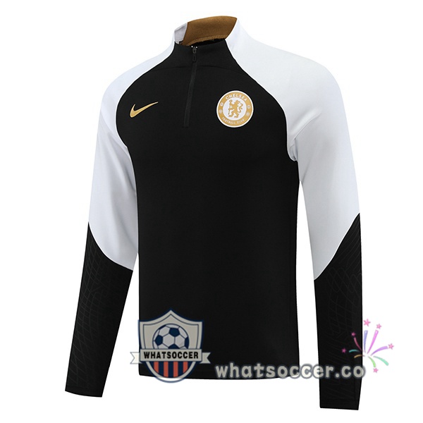 Soccer Sweater FC Chelsea Black White 2023/2024