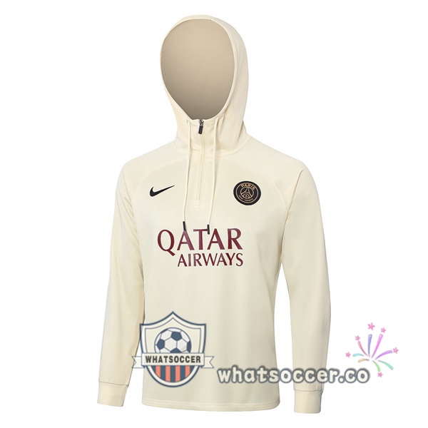 Hooded Sweatshirt Paris PSG Yellow 2023/2024