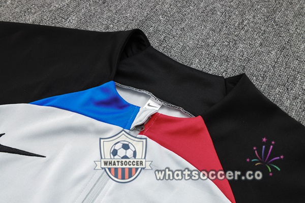 Training Jacket FC Barcelona White Black 2023/2024
