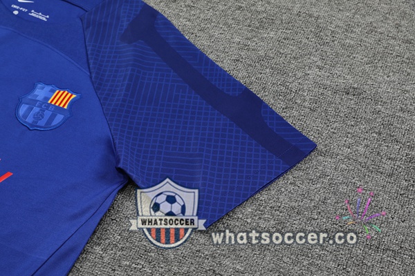 FC Barcelona Training T-Shirts + Shorts Blue Royal 2023/2024